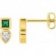 BOUCLES D'OREILLES PLAQUE OR