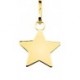PENDENTIF PLAQUE OR