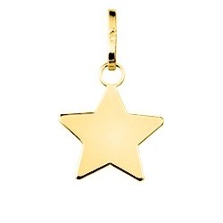 PENDENTIF PLAQUE OR