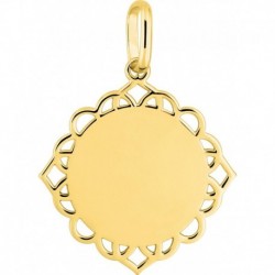 MEDAILLE PLAQUE OR