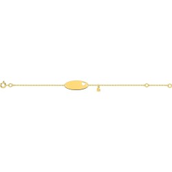 IDENTITE BEBE PLAQUE OR