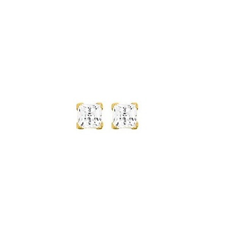 BOUCLES D'OREILLES PLAQUE OR