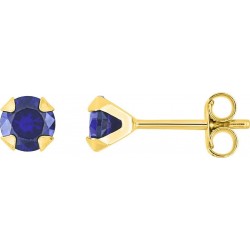BOUCLES D'OREILLES PLAQUE OR