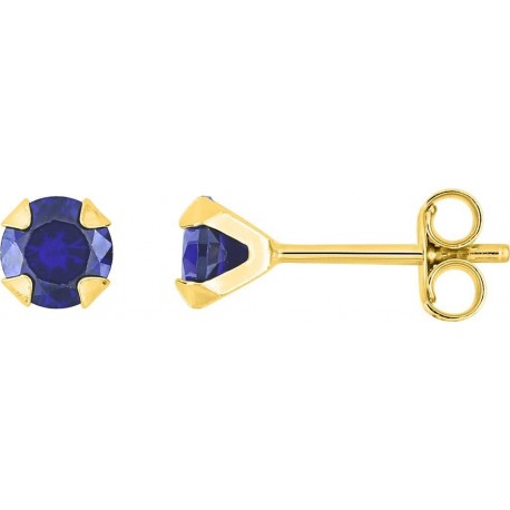 BOUCLES D'OREILLES PLAQUE OR