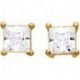 BOUCLES D'OREILLES PLAQUE OR