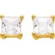 BOUCLES D'OREILLES PLAQUE OR
