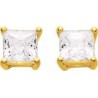 BOUCLES D'OREILLES PLAQUE OR