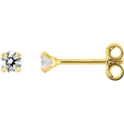 BOUCLES D'OREILLES PLAQUE OR