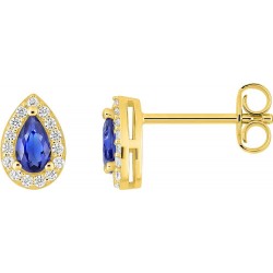 BOUCLES D'OREILLES PLAQUE OR