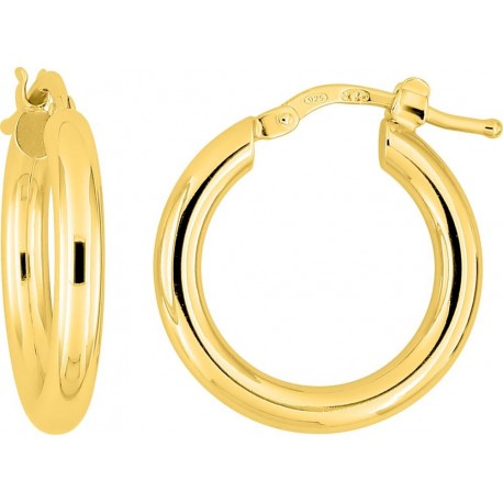 BOUCLES D'OREILLES PLAQUE OR