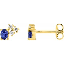 BOUCLES D'OREILLES PLAQUE OR