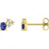 BOUCLES D'OREILLES PLAQUE OR