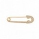 BROCHE PLAQUE OR