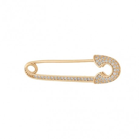 BROCHE PLAQUE OR