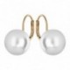 BOUCLES D'OREILLES PLAQUE OR