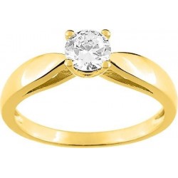 BAGUE PLAQUE OR