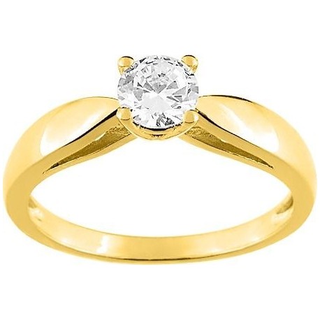 BAGUE PLAQUE OR