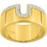 BAGUE PLAQUE OR
