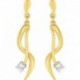 BOUCLES D'OREILLES PLAQUE OR