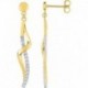 BOUCLES D'OREILLES PLAQUE OR