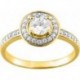 BAGUE PLAQUE OR