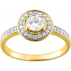 BAGUE PLAQUE OR