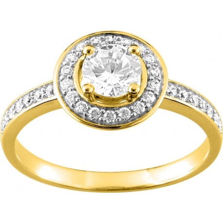 BAGUE PLAQUE OR