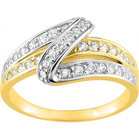 BAGUE PLAQUE OR
