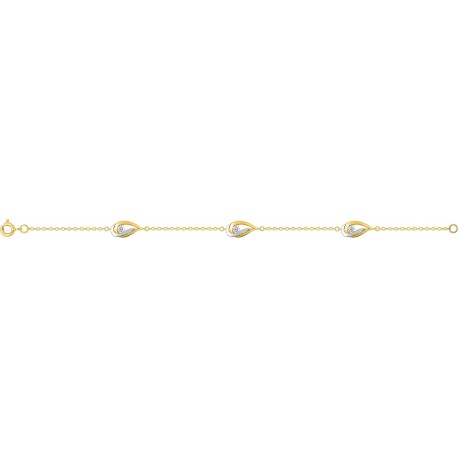BRACELET PLAQUE OR