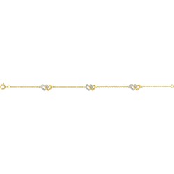 BRACELET PLAQUE OR