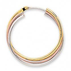 BOUCLES D'OREILLES OR 750/1000
