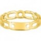 BAGUE PLAQUE OR
