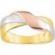 BAGUE PLAQUE OR