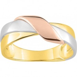 BAGUE PLAQUE OR