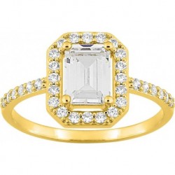 BAGUE PLAQUE OR