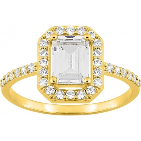 BAGUE PLAQUE OR