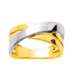 BAGUE PLAQUE OR