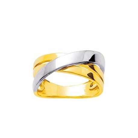 BAGUE PLAQUE OR