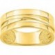 BAGUE PLAQUE OR