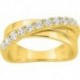 BAGUE PLAQUE OR