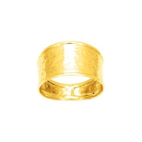 BAGUE PLAQUE OR
