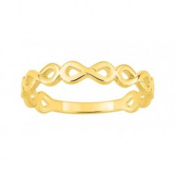 BAGUE PLAQUE OR