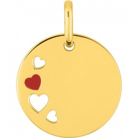 PENDENTIF PLAQUE OR