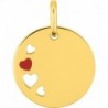 PENDENTIF PLAQUE OR