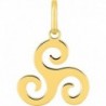 PENDENTIF PLAQUE OR