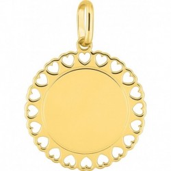 MEDAILLE PLAQUE OR