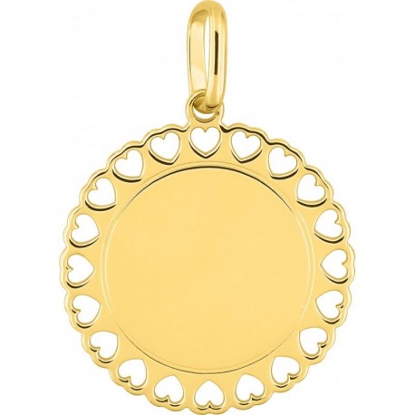 MEDAILLE PLAQUE OR