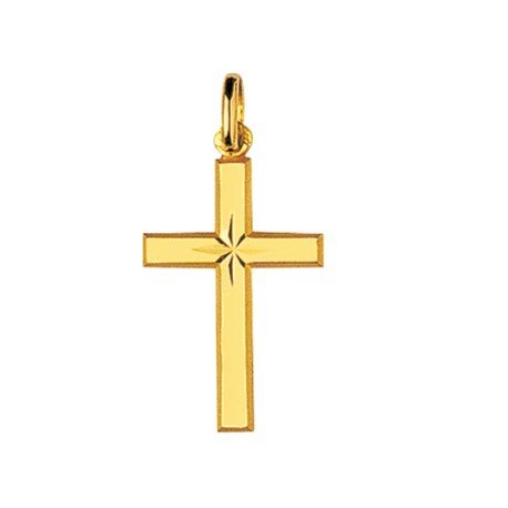 CROIX PLAQUE OR