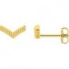 BOUCLES D'OREILLES PLAQUE OR