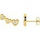 BOUCLES D'OREILLES PLAQUE OR